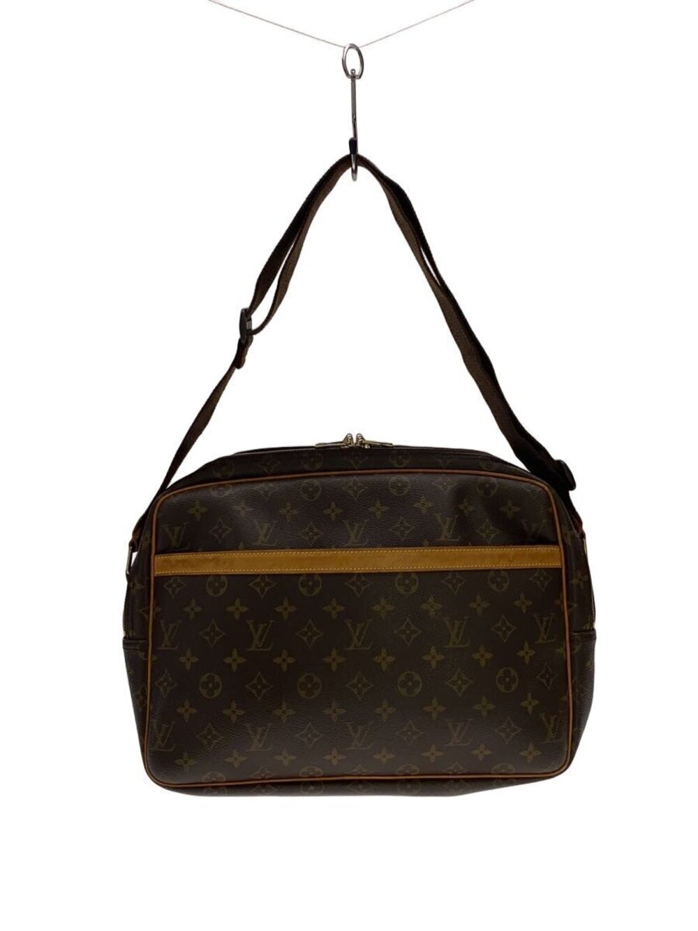 LOUIS VUITTON Reporter Monogram Canvas Brown All over